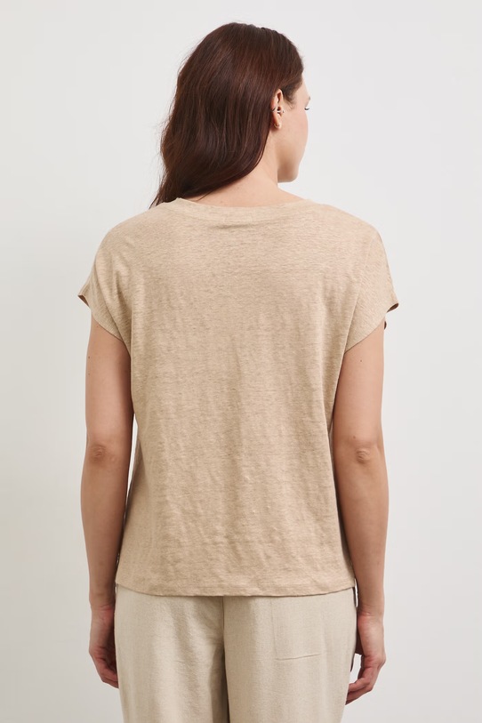 Odzież Medicine t-shirt damski lniany RS26-TSD700 beżowy