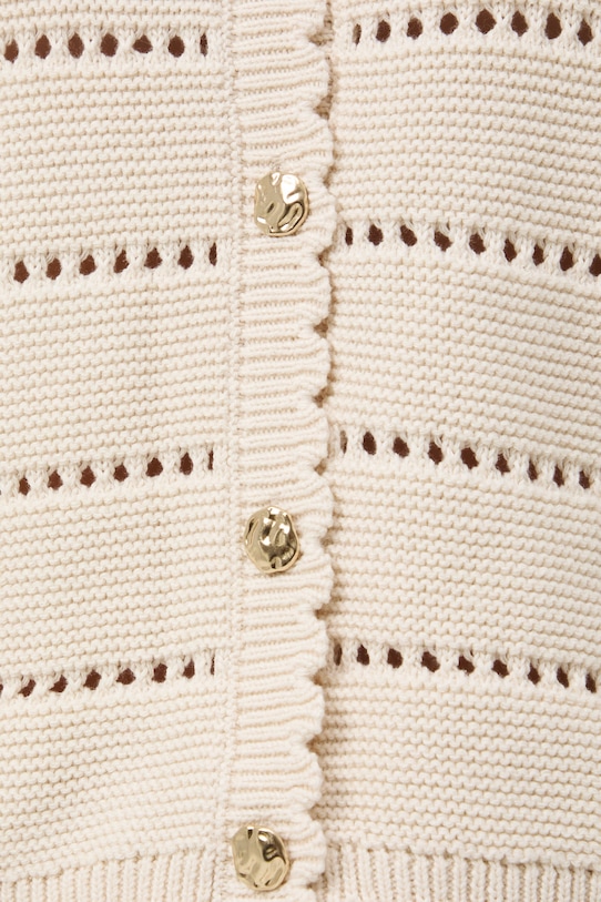 Medicine T-shirt swetrowy damski bawełniany RS26-TSD702 beżowy