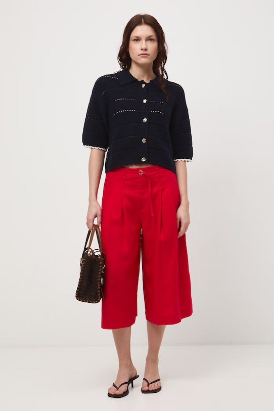 Medicine T-shirt swetrowy damski bawełniany RS26-TSD702 granatowy RS26