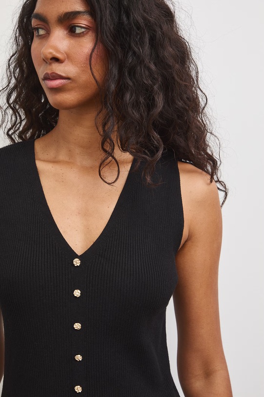 Svetrový top dámský s viskózou černá RS26-TSD803