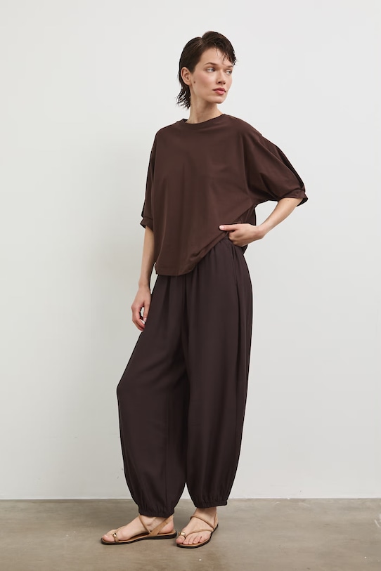 Tričko pánské bavlněné s elastanem RS26-TSD814 hnědá RS26