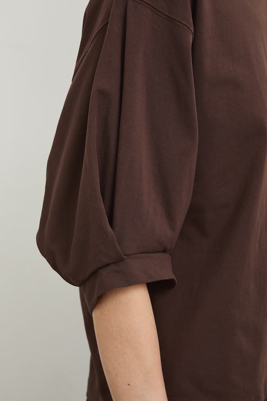 Tričko pánské bavlněné s elastanem RS26-TSD814 hnědá