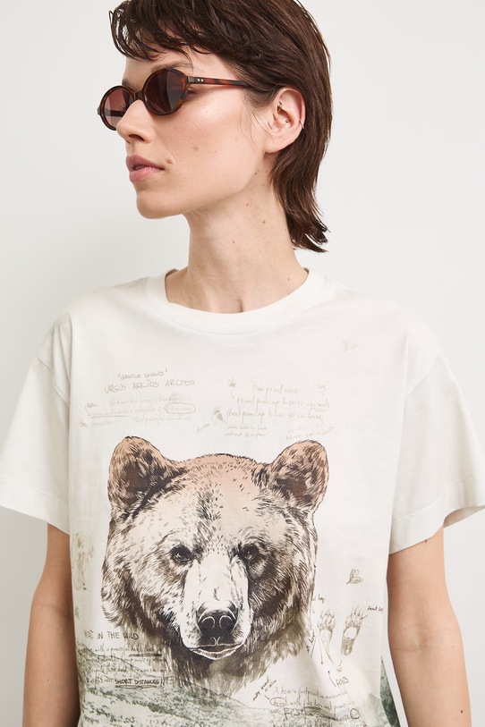 T-shirt damski bawełniany z kolekcji Bieszczadzki Park Narodowy x Medicine RS26-TSD852