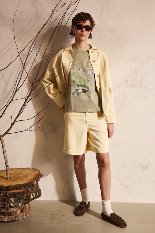 T-shirt damski bawełniany z kolekcji Bieszczadzki Park Narodowy x Medicine zielony RS26-TSD856