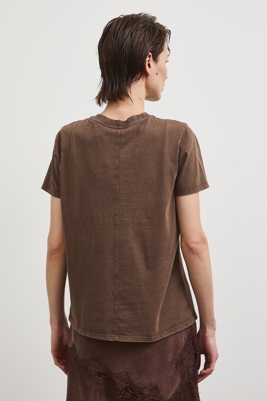 Medicine T-shirt damski bawełniany brązowy RS26-TSD857