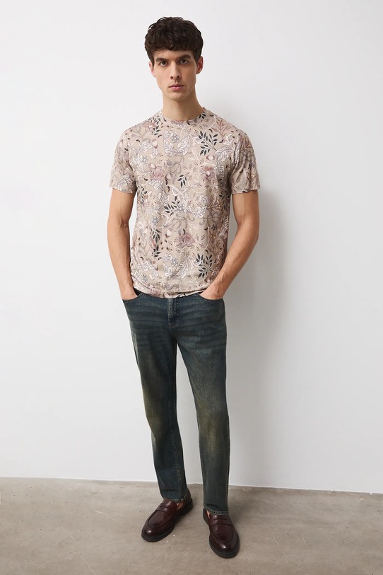 Medicine t-shirt bawełniany RS26-TSM010 beżowy RS26