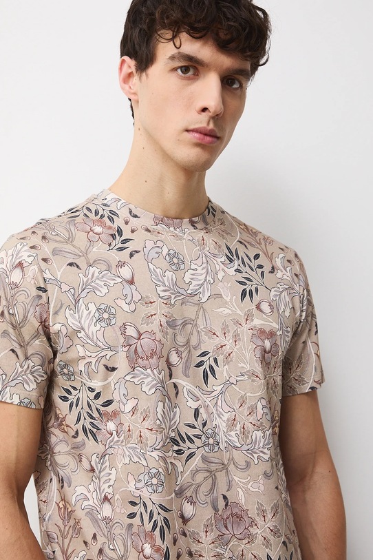 Medicine t-shirt bawełniany beżowy RS26-TSM010