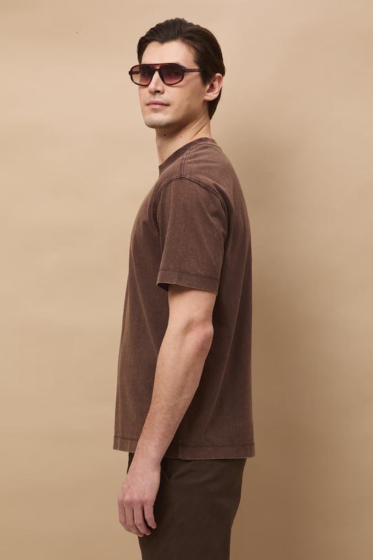 Medicine t-shirt bawełniany brązowy RS26-TSM030