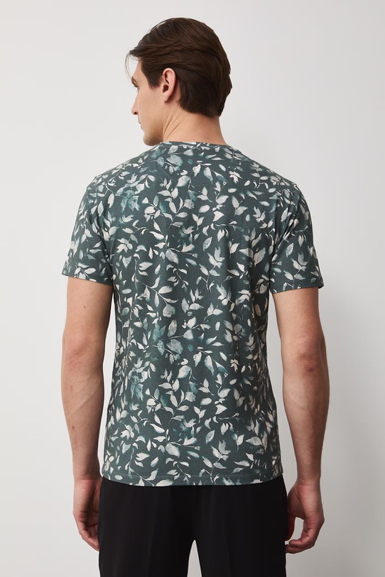 Odzież Medicine t-shirt męski bawełniany z elastanem RS26-TSM051 zielony