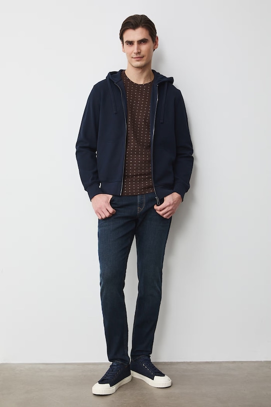 Medicine t-shirt męski bawełniany z elastanem RS26-TSM055 brązowy RS26