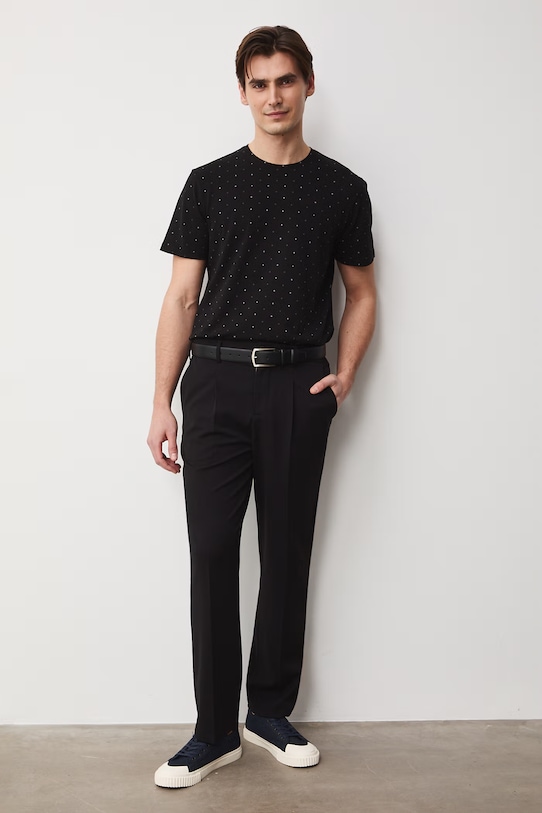 Medicine t-shirt męski bawełniany z elastanem RS26-TSM055 czarny RS26