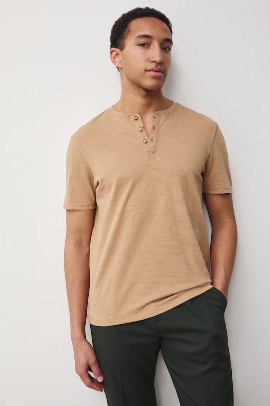 Medicine t-shirt męski bawełniany beżowy RS26-TSM060