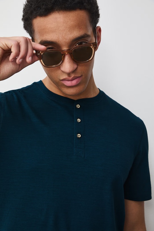 Medicine t-shirt męski bawełniany turkusowy RS26-TSM060