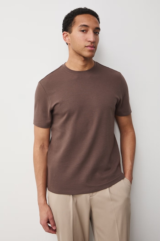 Medicine t-shirt męski bawełniany brązowy RS26-TSM061