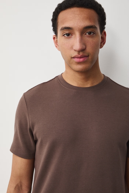 Medicine t-shirt męski bawełniany brązowy RS26-TSM061