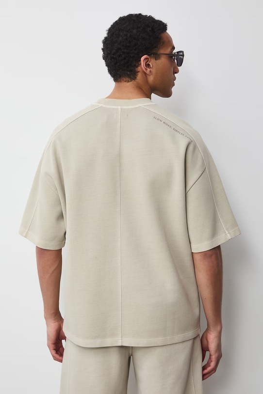 Odzież Medicine T-shirt męski bawełniany RS26-TSM079 beżowy