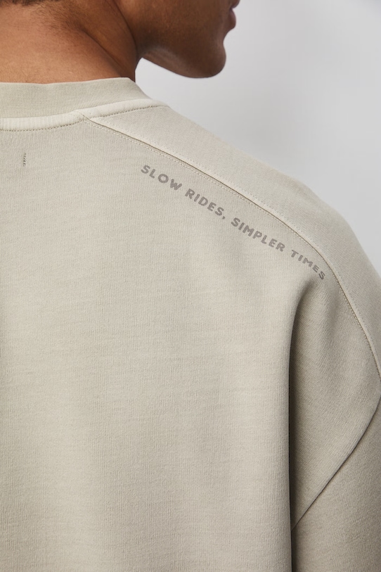 T-shirt męski bawełniany RS26-TSM079 beżowy