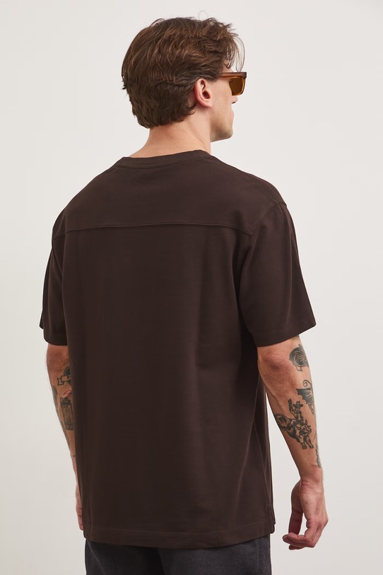 Oblečenie Tričko pánske bavlnené RS26-TSM080 hnedá