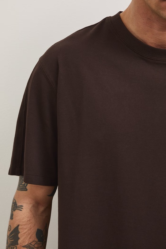 Tričko pánske bavlnené RS26-TSM080 hnedá