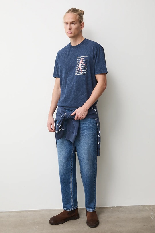 Medicine t-shirt bawełniany RS26-TSM250 granatowy RS26