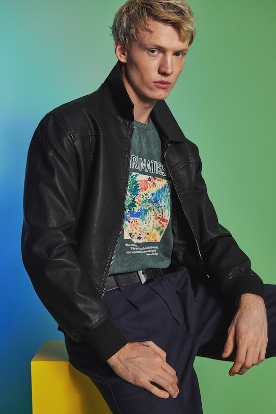 Odzież T-shirt bawełniany męski z kolekcji Eviva L'arte RS26-TSM253 zielony