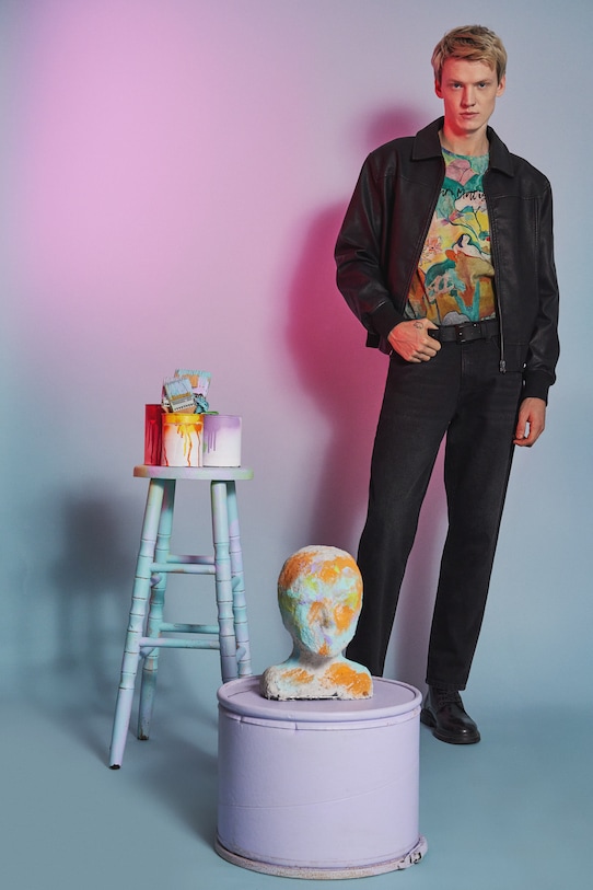 T-shirt męski z kolekcji Eviva L'arte RS26-TSM255 multicolor RS26