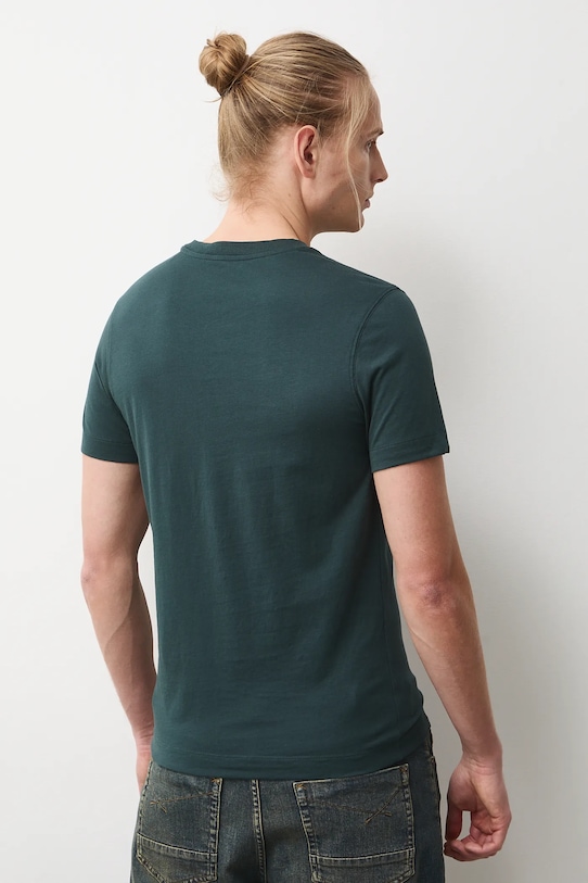 T-shirt bawełniany męski z kolekcji Eviva L'arte turkusowy RS26-TSM258