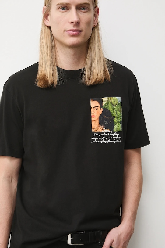 Medicine t-shirt bawełniany RS26-TSM264 czarny