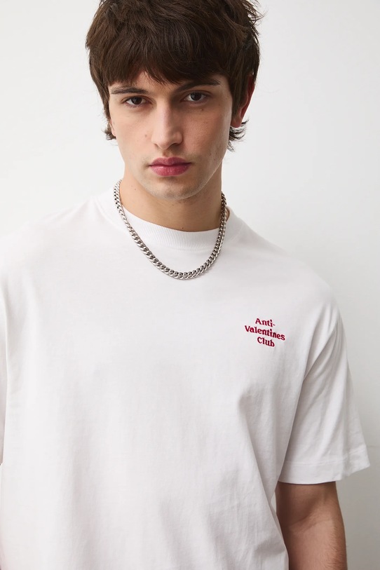 Βαμβακερό μπλουζάκι Medicine RS26-TSM280 λευκό