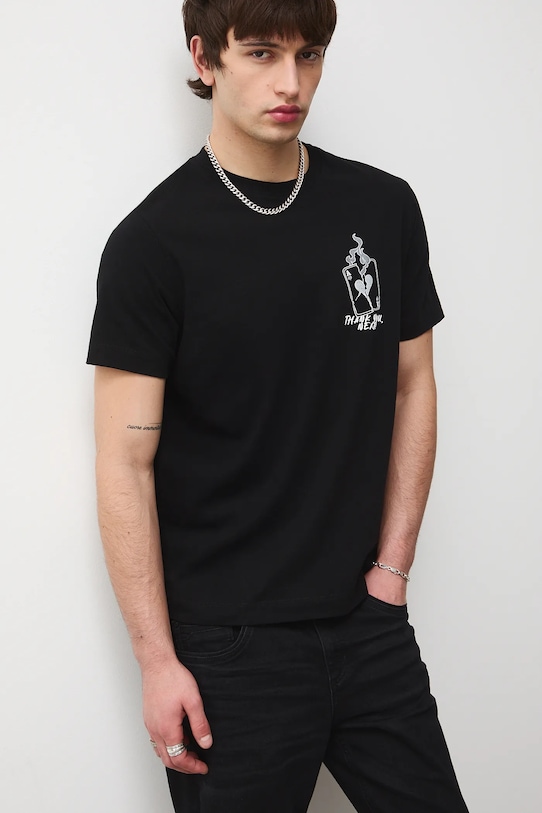 Medicine t-shirt bawełniany RS26-TSM281 czarny RS26