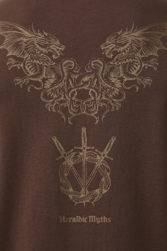 Medicine t-shirt bawełniany RS26-TSM303 brązowy