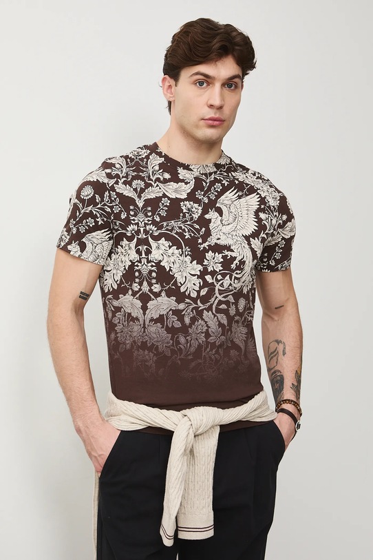 Medicine t-shirt bawełniany RS26-TSM307 brązowy RS26