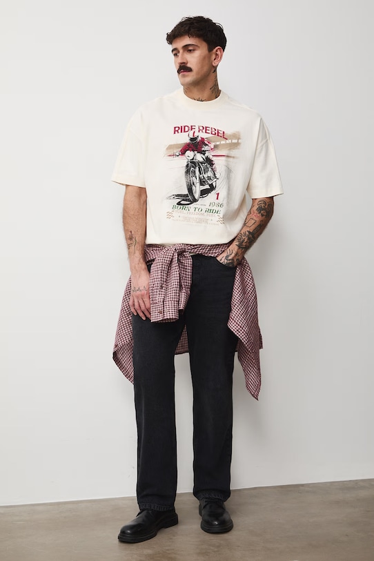 Medicine t-shirt męski bawełniany RS26-TSM401 beżowy RS26