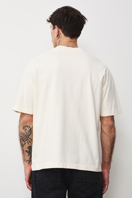 Odzież Medicine t-shirt męski bawełniany RS26-TSM401 beżowy