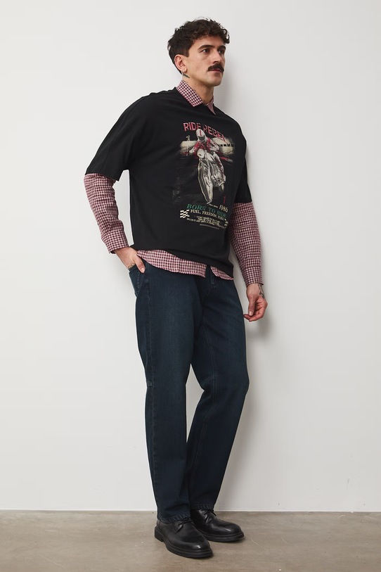 Medicine t-shirt męski bawełniany RS26-TSM401 czarny RS26