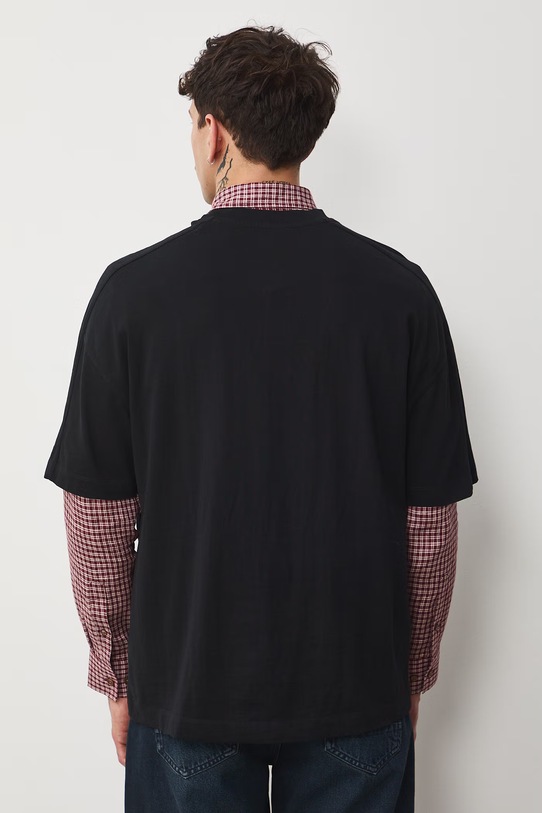 Odzież Medicine t-shirt męski bawełniany RS26-TSM401 czarny