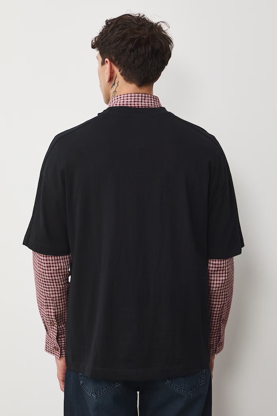 Odzież Medicine t-shirt męski bawełniany RS26-TSM401 czarny