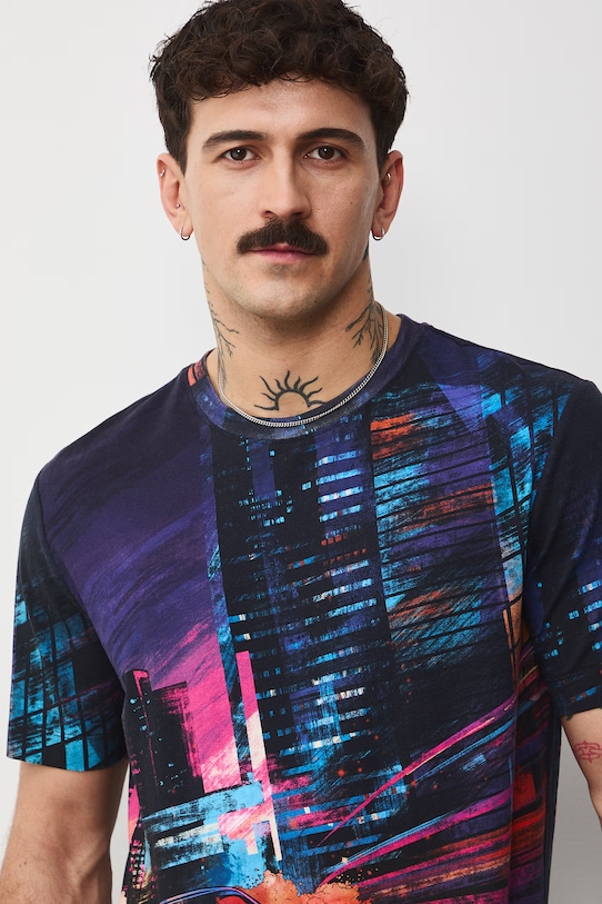 Medicine t-shirt bawełniany multicolor RS26-TSM404