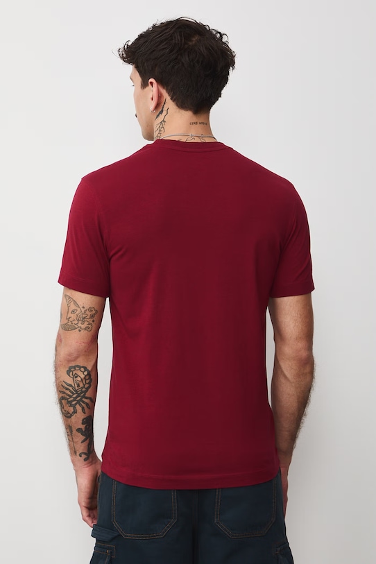 Odzież Medicine t-shirt bawełniany RS26-TSM406 bordowy