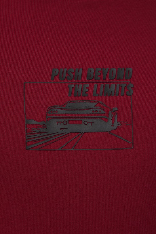 Medicine t-shirt bawełniany RS26-TSM406 bordowy