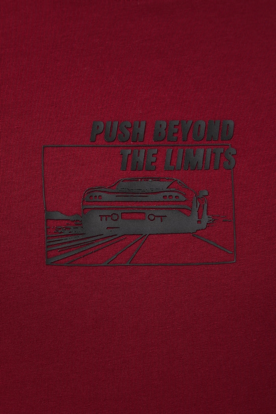 Medicine t-shirt bawełniany RS26-TSM406 bordowy