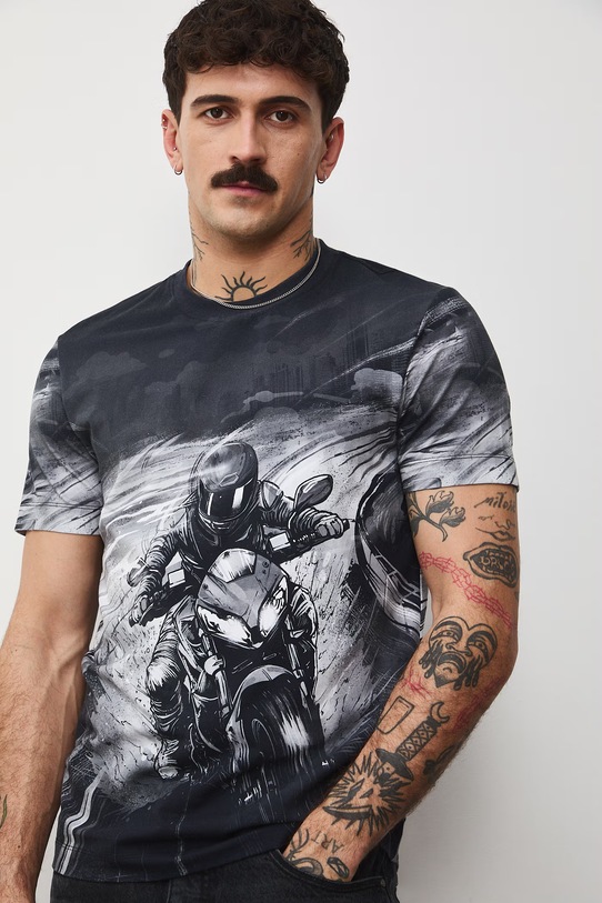 Odzież Medicine t-shirt RS26-TSM407 czarny