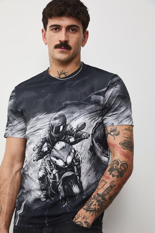 Odzież Medicine t-shirt RS26-TSM407 czarny