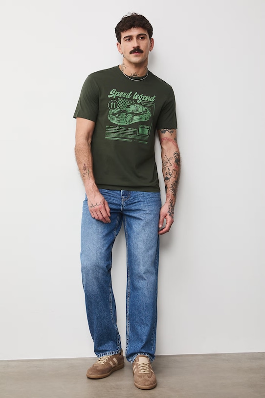 Medicine t-shirt bawełniany RS26-TSM408 zielony RS26