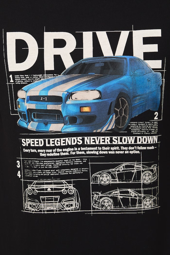 Medicine t-shirt bawełniany RS26-TSM409 czarny