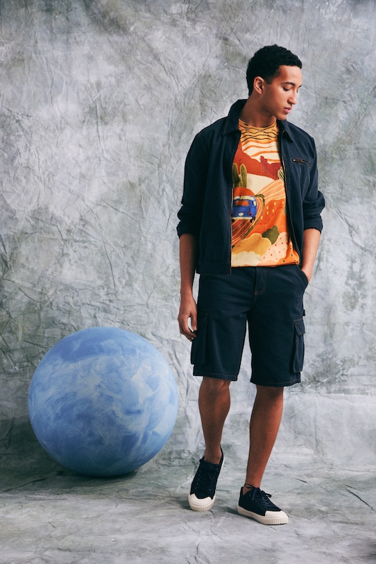 Medicine t-shirt męski bawełniany z elastanem RS26-TSM450 multicolor RS26