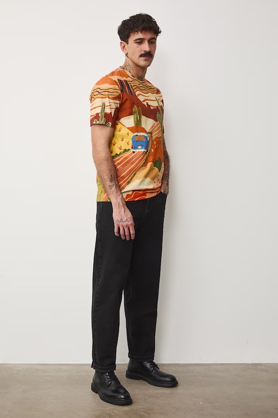 Odzież Medicine t-shirt męski bawełniany z elastanem RS26-TSM450 multicolor