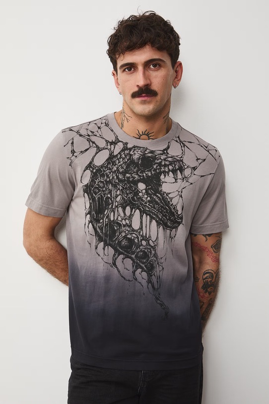 Medicine t-shirt męski bawełniany szary RS26-TSM451