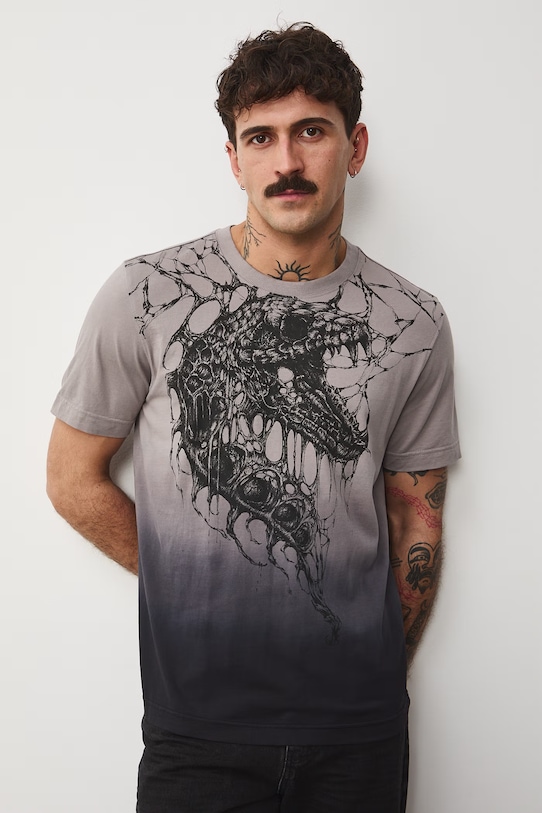 Medicine t-shirt męski bawełniany szary RS26-TSM451