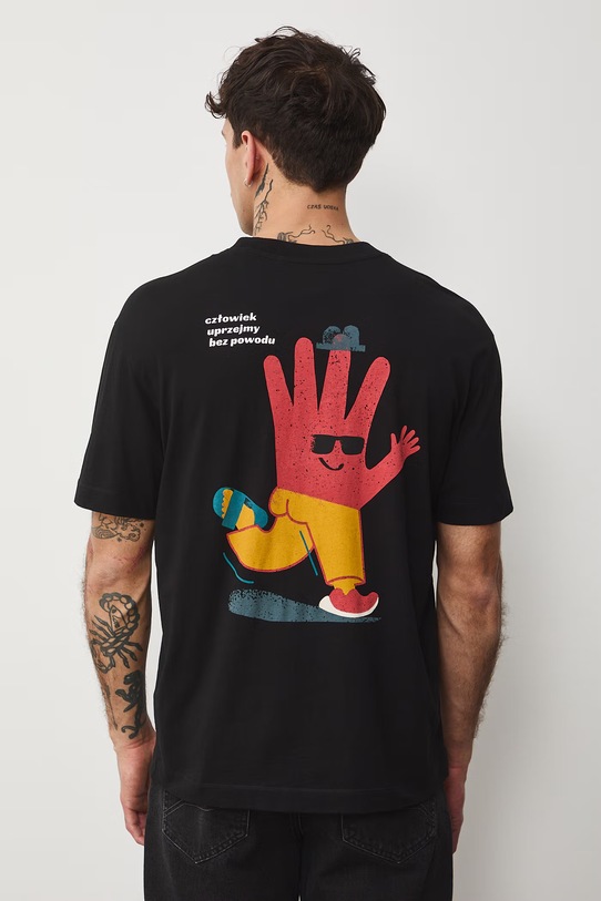 Medicine t-shirt męski bawełniany RS26-TSM452 czarny